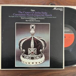 Elgar The Crown of India Suite Coronation Imperial March LP 1971 Arabesque 8002